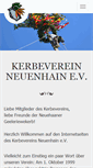 Mobile Screenshot of kerbeverein.de